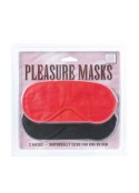 Maska-PLEASURE MASKS 2 PCS RED/BLACK