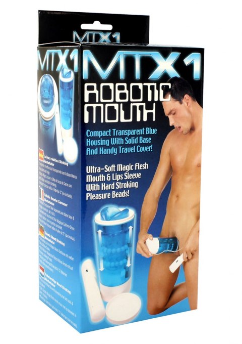 Masturbator-ROBOTIC MOUTH MASTURBATOR BLUE