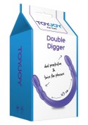 Dildo-DOUBLE DIGGER DONG PURPLE