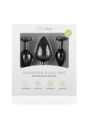 Plug-Diamond Plug Set-Black