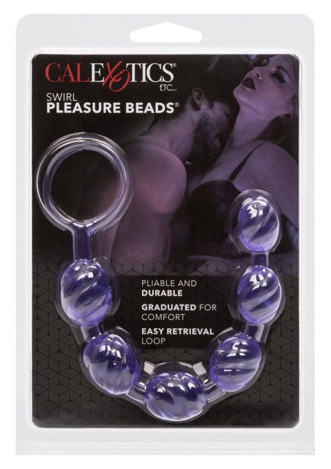 Plug/kulki-SWIRL PLEASURE BEADS PURPLE