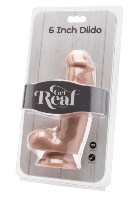 Dildo-COCK 6 INCH W/ BALLS FLESH Dildo-COCK 6 INCH W/ BALLS FLESH