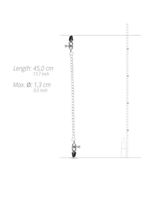 Stymulator-Big Nipple Clamps With Chain Stymulator-Big Nipple Clamps With Chain