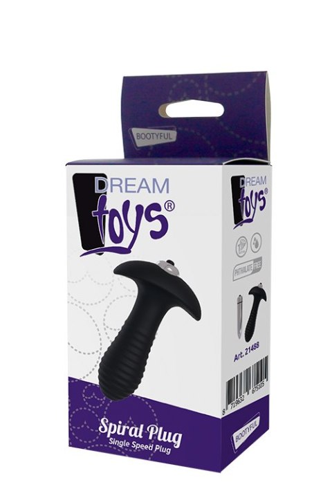 Plug/vibr-DREAM TOYS SPIRAL PLUG SINGLE SPEED PLUG Plug/vibr-DREAM TOYS SPIRAL PLUG SINGLE SPEED PLUG