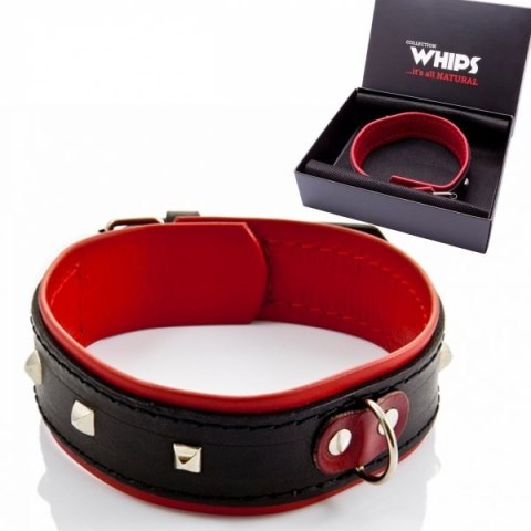 Wiązania-WHIPS obroża damska z ćwiekami Wiązania-WHIPS obroża damska z ćwiekami