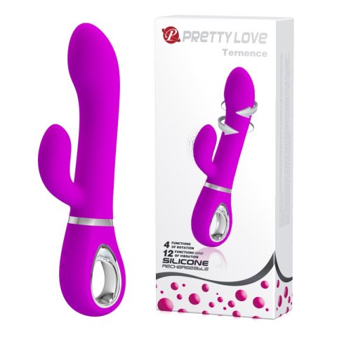 WIBRATOR PRETTY LOVE - TERNENCE USB PURPLE 4 rot. 12 vibration