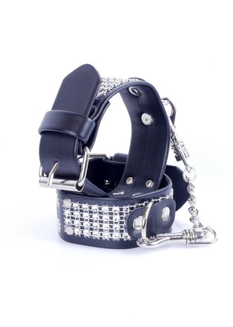 Fetish Boss Series Handcuffs with cristals 3 cm Silver Fetish Boss Series Handcuffs with cristals 3 cm Silver