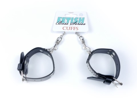 Fetish Boss Series Handcuffs with cristals 3 cm Silver Fetish Boss Series Handcuffs with cristals 3 cm Silver