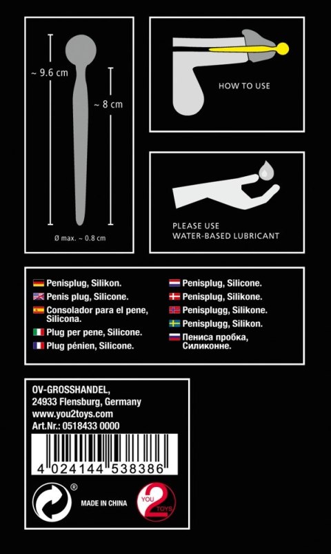 Penisplug Sperm Stop Penisplug Sperm Stop