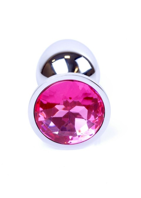 KOREK ANALNY z kryształkiem Plug-Jewellery Silver PLUG- Pink KOREK ANALNY z kryształkiem Plug-Jewellery Silver PLUG- Pink