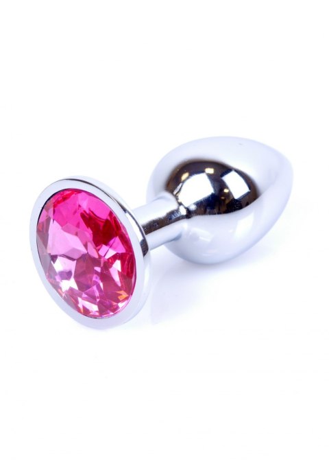KOREK ANALNY z kryształkiem Plug-Jewellery Silver PLUG- Pink KOREK ANALNY z kryształkiem Plug-Jewellery Silver PLUG- Pink
