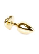 Plug-Jewellery Gold Heart PLUG- Green