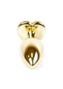 Plug-Jewellery Gold Heart PLUG- Green