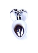 Plug-Jewellery Silver Heart PLUG- Dark Blue