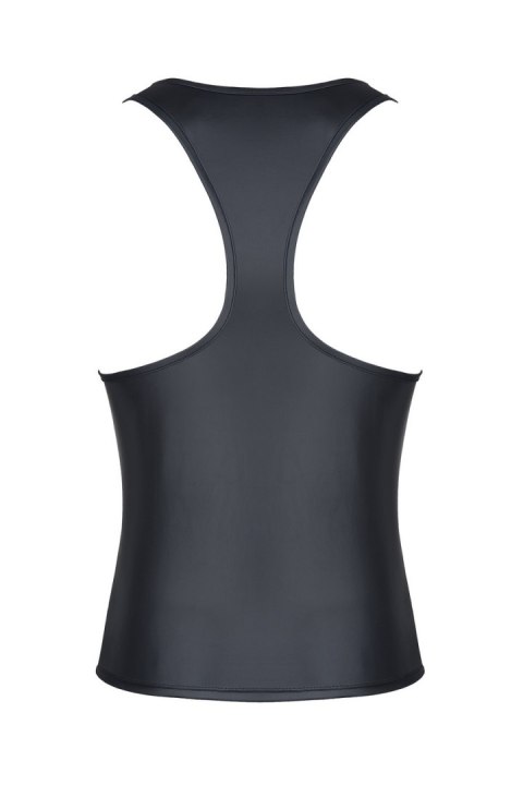 Męski t-shirt z wetlooka bez rękawów, z elastyczną taśmą z przodu M Męski t-shirt z wetlooka bez rękawów, z elastyczną taśmą z przodu M