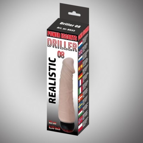Driller 08 flesh 22 cm realistic vibrating Driller 08 flesh 22 cm realistic vibrating