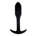 Rocket drill 3,8 inch black anal plug 3,8 inch / 9,6 cm