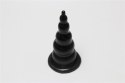 Rocket drill 7,3 inch black large anal plug 7,3 inch / 18,5 cm