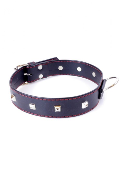 Fetish Boss Series Collar with studs 3 cm Red Line Fetish Boss Series Collar with studs 3 cm Red Line