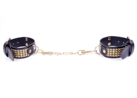 Fetish Boss Series Handcuffs with cristals 3 cm Gold Fetish Boss Series Handcuffs with cristals 3 cm Gold