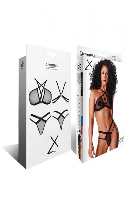 Bielizna-LadyX Aina XXL - biustonosz, stringi Bielizna-LadyX Aina XXL - biustonosz, stringi