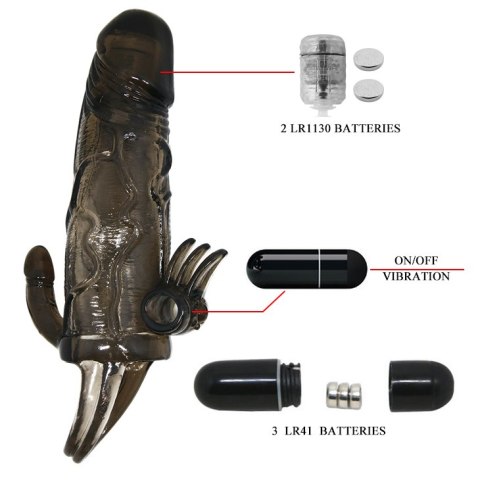 BAILE - BRAVE MAN SMOKE 6,69"MULTI-SPEED vibration BAILE - BRAVE MAN SMOKE 6,69"MULTI-SPEED vibration