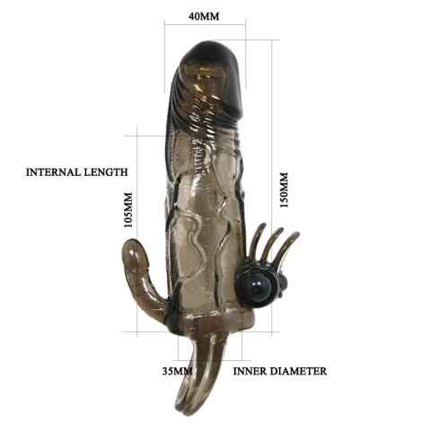 BAILE - BRAVE MAN SMOKE 6,69"MULTI-SPEED vibration BAILE - BRAVE MAN SMOKE 6,69"MULTI-SPEED vibration