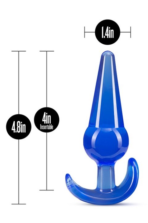 B YOURS LARGE ANAL PLUG BLUE B YOURS LARGE ANAL PLUG BLUE