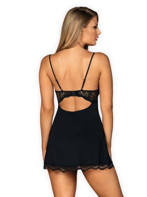 Bielizna-Luvae babydoll i stringi Czarny L/XL Bielizna-Luvae babydoll i stringi Czarny L/XL