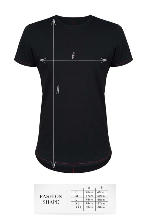 T-shirt men black S fashion T-shirt men black S fashion
