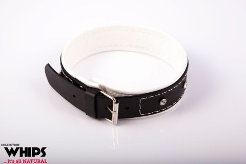 Wiązania - Obroża damska 4 cm, biała Wiązania - Obroża damska 4 cm, biała