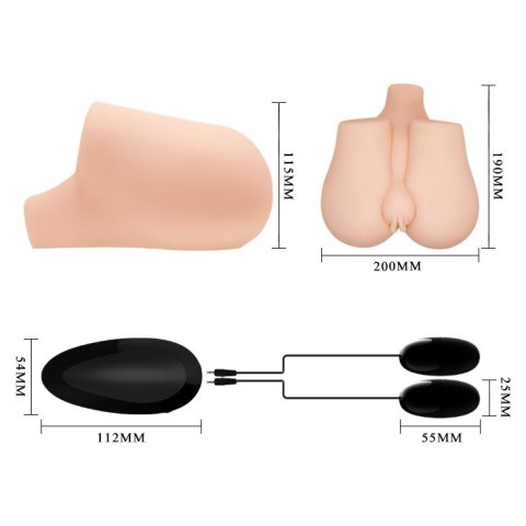 CRAZY BULL - Realistic Vagina and Anal Vibrating CRAZY BULL - Realistic Vagina and Anal Vibrating