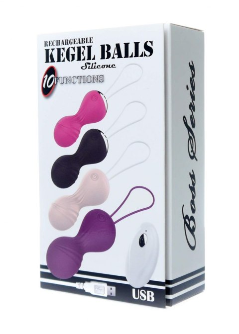 Kulki-Vibrating Silicone Kegel Balls USB 10 Function / Remote control -Flesh Kulki-Vibrating Silicone Kegel Balls USB 10 Function / Remote control -Flesh