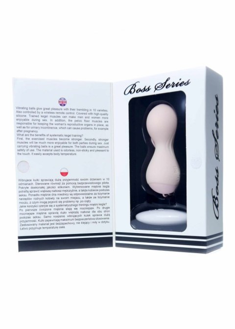 Kulki-Vibrating Silicone Kegel Balls USB 10 Function / Remote control -Flesh Kulki-Vibrating Silicone Kegel Balls USB 10 Function / Remote control -Flesh