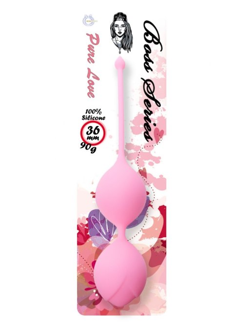 Silicone Kegel Balls 36mm 90g Pink - Boss Series Silicone Kegel Balls 36mm 90g Pink - Boss Series