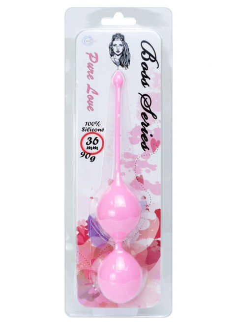 Silicone Kegel Balls 36mm 90g Pink - Boss Series Silicone Kegel Balls 36mm 90g Pink - Boss Series