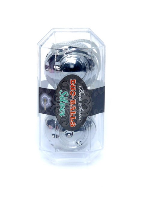 Kulki dopochwowe trening mięśni Kegla Duo-Balls Silver Kulki dopochwowe trening mięśni Kegla Duo-Balls Silver