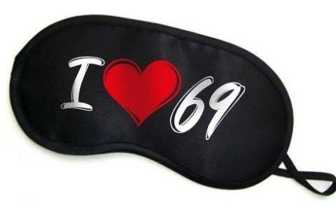 Maska- Opaska na oczy "I LOVE 69"