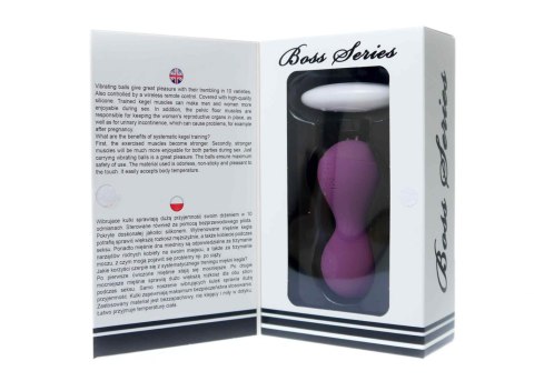 Kulki-Vibrating Silicone Kegel Balls USB 10 Function / Remote control -Purple Kulki-Vibrating Silicone Kegel Balls USB 10 Function / Remote control -Purple