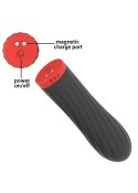 Stymulator-Rechargeable Silicone Touch Vibrator USB 10 Functions - Black