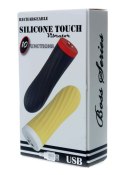 Stymulator-Rechargeable Silicone Touch Vibrator USB 10 Functions - Black