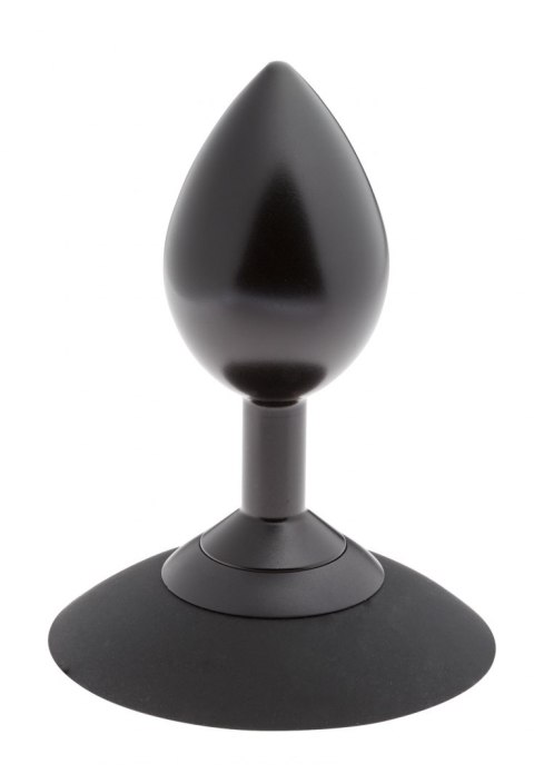 MALESATION Alu-Plug with suction cup large, black MALESATION Alu-Plug with suction cup large, black