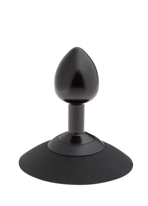 MALESATION Alu-Plug with suction cup small, black MALESATION Alu-Plug with suction cup small, black