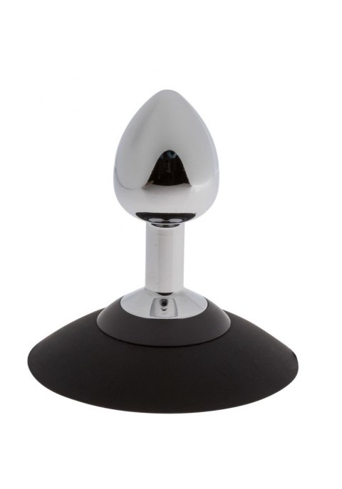 MALESATION Alu-Plug with suction cup small, chrome MALESATION Alu-Plug with suction cup small, chrome
