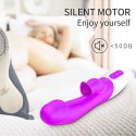 WIBRATOR Z KRÓLICZKIEM Silicon, Vibrator 7 Function and Heating Mode, Purple