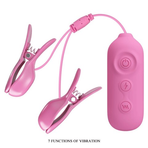 PRETTY LOVE -NIPPLE CLIP, 7 vibration functions 3 electric shock functions PRETTY LOVE -NIPPLE CLIP, 7 vibration functions 3 electric shock functions