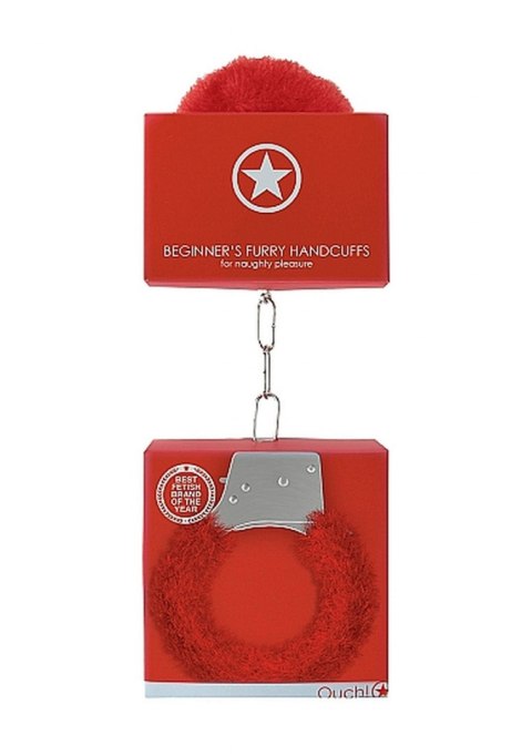 Beginner"s Handcuffs Furry - Red Beginner"s Handcuffs Furry - Red