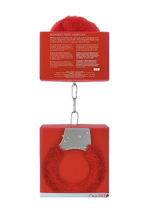 Beginner"s Handcuffs Furry - Red Beginner"s Handcuffs Furry - Red