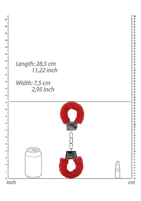 Beginner"s Handcuffs Furry - Red Beginner"s Handcuffs Furry - Red