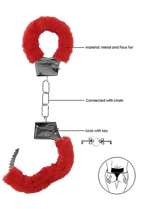 Beginner"s Handcuffs Furry - Red Beginner"s Handcuffs Furry - Red